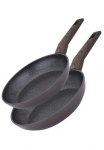 RESTO Kitchenware Keptuvių rinkinys &raquo;Carina su nelimpančia danga ir sp&uuml;lmaschinenfest&laquo; Aliumininis rinkinys 1x Keptuvė &Oslash; 24 1x Keptuvė &Oslash; 28 2 Stk. dalys dėl alle Herdarten tinka auch Indukcinė