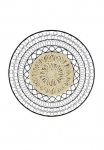 Art for the home Paveikslas &raquo;Rotan Mandala Rund&laquo; Art 1 Stk. dalys Metal Art ration Luxus Rattan Rotan Mandala 76 cm