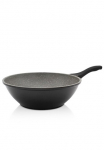 Kr&uuml;ger Wok keptuvė &raquo;Aluguss Wok keptuvė Barcelona 30 cm&laquo; lieto aliuminio 1 Stk. dalys dėl Induktions-Kochfelder tinka