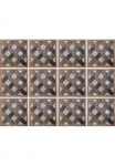 queence Flisinis tapetas &raquo;Mosaik Muster&laquo; Stickerfliesen selbstklebend Sticker 12er rinkinys