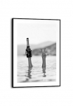 Reinders! Plakatas &raquo;Sea Cheers&laquo; Hobbyraum - Champange - Schwarz-Wei&szlig; - MDF - Humor - 30x40 cm