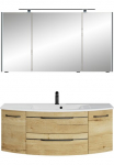Saphir Vonios kambario baldų komplektas &raquo;Serie 7045 2 vnt. rinkinys Mineralmarmor-Waschtisch su LED-Spiegelschrank&laquo; rinkinys 2 Stk. dalys