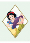 Komar Paveikslas &raquo;Snow White & Dopey&laquo; Disney 1 Stk. dalys paveikslas zur dekoracija im vaikų kambario baldų komplektas - be grotelės