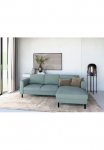 Home affaire Kampinė sofa &raquo;Booster II whlw. su miegojimo funkcija & Dėžutė patalynei Fu&szlig; schwarz&laquo; gulimasis krėslas beidseitig montierbarL-Form in audinys & Struktur LEO o. LINO