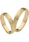 Firetti Vestuvinis žiedas &raquo;Schmuck Dovanų Gold 375 Hochzeit Ehering "LIEBE"&laquo; pagamintas in Germany - patogi su arba be Brillant