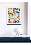 queence Paveikslas &raquo;Selena&laquo; Abstrakt | Figūrėlė | Kunst | Zeichen 1 Stk. dalys HD Premium Poster-Druck ir Holzrahmen