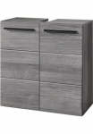 BASIC by Balculina Vonios spintelė &raquo;SilverBadezimmerschrank BxHxT 60x70x20&laquo; 1 Stk. dalys plotis 60cm durys L/R monierbar FSC-Mix 70%