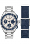 Bulova Chronografas- laikrodis &raquo;Lunar Pilot&laquo; laikrodis laikrodis Laikrodis Vyri&scaron;kas laikrodis Saphirglas Edelstahl- & odinė apyrankė