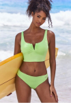 Venice Beach Crop-Bikini-Top &raquo;Lucky&laquo; su V-B&uuml;gel Detail priekyje