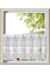 Weckbrodt Užuolaida &raquo;Rosen&laquo; Karnizas 1 Stk. dalys Bistro žakardas floral sieninių tapetų juosta HxB 45x145cm Užuolaida užuolaida