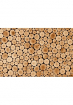 Papermoon Fototapetas &raquo;Round Teak Wood&laquo; glatt
