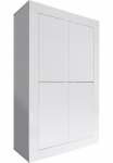 Home affaire Indauja &raquo;Basic auk&scaron;tis 162 cm plotis 102 cm komoda 4 durys Hochkommode&laquo; Metallgriff moderne Rahmenoptik viel daiktadėžė Farbauswahl