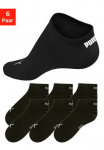PUMA puskojinės PUMA vyrams ir moterims QUARTER PLAIN 6P ECOM (6-Paar 6 poros) su Rippb&uuml;ndchen