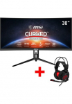 MSI Curved-Gaming-LED-Monitor &raquo;Optix MAG301CR2&laquo; 76 cm/30 &Prime; 2560 x 1080 px WFHD 1 Reaktionszeit 200 Hz reguliuojamas auk&scaron;tis 3 Jahre Herstellergarantie
