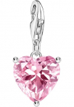 THOMAS SABO Pakabukas Herz &raquo;Charm su rosa Stein&laquo; su Zirkonia (synth.)