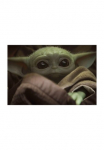 Komar Paveikslas &raquo;Mandalorian The Child Cute Face&laquo; Disney | Star Wars 1 Stk. dalys paveikslas zur dekoracija im vaikų kambario baldų komplektas - be grotelės