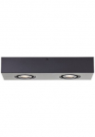 Brilliant Lubinis &scaron;viestuvas &raquo;Doro&laquo; GU10 1 Stk. Warmwei&szlig; 9 x 40 x 15 cm 2x GU10 345 lm warmwei&szlig; schwenkbar metalas juoda spalva