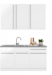 wiho K&uuml;chen Pantryk&uuml;che &raquo;Chicago&laquo; be E-Ger&auml;te plotis 160 cm