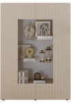 Home affaire Indauja &raquo;RIO auk&scaron;tis 166 cm auk&scaron;ta pastatoma spintelė su 2 durys Indauja Standvitrine&laquo; Spinta-vitrina geriffelte MDF-Fronten modern elegant ger&auml;umig