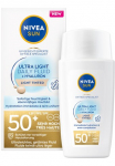 Nivea Sun Sonnenschutzfluid &raquo;Ultra Light Daily Fluid LSF 50+ +Hyaluron Light Tinted&laquo; lengvai get&ouml;nt sch&uuml;tzt helle Haut vor UV-Strahlen