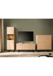 Home affaire Sekcija &raquo;Lund moderne sekcija Wohnzimmer-Set in Stone Oak&laquo; 3 Stk. dalys