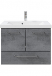Saphir Vonios kambario baldų komplektas &raquo;Quickset 945 Mineralmarmor-Waschtisch su spintelė 74 cm breit&laquo; 1 Stk. dalys