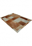calo-deluxe Lederteppich &raquo;Solut 305 - Fellteppich&laquo; rechteckig 8 mm auk&scaron;tis echtes Rinderfell Patchwork Wohnzimmer