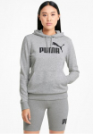 PUMA Sportinis megztinis su gobtuvu &raquo;ESS LOGO bliuzonas TR&laquo; su reguliuojamas gobtuvas su su ki&scaron;enėmis Regular forma