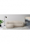 LeGer Home by Lena Gercke Subtilus Home by Lena Gercke Kampinė sofa &raquo;YANI L-Form Designersofa organische forma Ma&szlig;e B/T/H: 255/170/81 cm&laquo; su Wellenunterfederung auch in Boucl&eacute; gulimasis krėslas rechts/links