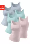 Petite fleur by Lascana Mar&scaron;kiniai (6er-Pack) i&scaron; grynos medvilnė Mar&scaron;kinėliai be rankovių mar&scaron;kiniai