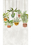 living walls Fototapetas &raquo;The Wall&laquo; Motiv | botanisch | floral glatt fototapetas Floral Tapetai palmių motyvas Tapeten Wohnzimmer Flur Design imitacija