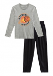 AUTHENTIC LE JOGGER AUTHENTIC LE Kelnės pižama 1 vienetai 2 dalys pižama su Basketball-Aufdruck