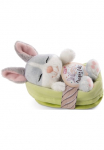 Nici Mink&scaron;tas žaislas &raquo;Sleeping Pets Hase grau/wei&szlig; 12 cm&laquo; im Krep&scaron;elių rinkinys