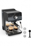 Krups Espresso kavos aparatas &raquo;XP384G Authentic+ Siebtr&auml;ger&laquo; intuitives Bedienfeld Milch-Aufsch&auml;umd&uuml;se 3 Siebeins&auml;tze