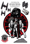 Komar Sienos lipdukai &raquo;Star Wars First Order - Gr&ouml;&szlig;e 50 x 70 cm&laquo; selbstklebend Sienų lipdukai vaikų kambario baldų komplektas