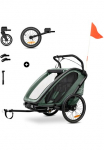 Hauck Fahrradkinderanh&auml;nger &raquo;Bike N Walk Duo&laquo; dėl 2 Vaiki&scaron;ki ir Deichsel
