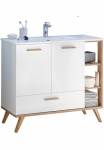 Saphir Vonios kambario baldų komplektas &raquo;Quickset Mineralmarmor-Waschtisch su spintelė 101 cm breit&laquo; 1 Stk. dalys