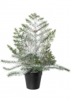 Creativ deco K&uuml;nstlicher &Scaron;ventinė eglutė &raquo;Weihnachtsdeko k&uuml;nstlicher Christbaum Tannenbaum&laquo; im Topf; Beschneite imitacija