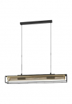 EGLO &Scaron;viestuvas &raquo;NOHALES Pakabinamas &scaron;viestuvas Stahl E27 Esszimmerlampe H&auml;ngelampe Lampe&laquo; E27 1 Stk. &scaron;viestuvas L112 x B17 x H150 cm juoda spalva messing - 4X40W exkl.