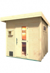 weka Pirties namelis &raquo;Design-Saunahaus KUOPIO 1&laquo; Blockbohlen moderni Line-Profil