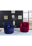 ATLANTIC home collection Kėdė ant ratukų &raquo;Colin&laquo; 360&Acirc;&deg; frei drehend in Samtveloursbezug ir Pagalvėlė sėdėjimui