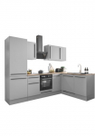 BASIC by Balculina Virtuvinis komplektas &raquo;Denver K&uuml;che BxHxT 280/115 x 211 x 60&laquo; plotis 280 cm patogi su įmontuota buitinė technika ir Indukcinė