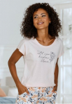 Vivance Dreams Pyjamaoberteil 1-teilig su Frontdruck