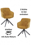 Stolkom Kėdė &raquo;Emma&laquo; (Set) 2 Stk.180 grad drehbar su Auto-Return