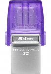 Kingston USB laikmena &raquo;DATATRAVELER&reg; MICRODUO&trade; 3C 64GB&laquo; (64GB GB USB laikmena 3.2 Lesegeschwindigkeit 200 MB/s)
