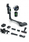 BOSCH Belaidis dulkių siurblys &raquo;Unlimited 10 BTS1042WAC MicroClean&trade; Technology 10 J. Motorgarantie&laquo; Display Knickrohr HEPA-Filtersystem įkroviklis 2 Akkus wei&szlig;