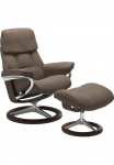 Stressless&reg; Atpalaiduojanti kėdė &raquo;Ruby&laquo; su Signature Base Gr&ouml;&szlig;e L karkasas Eiche Wenge Braun & juoda spalva