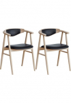 Hammel Furniture Auk&scaron;ta kėdė &raquo;Findahl by Hammel Tradition&laquo; (Set) 2 Stk.Massivholz su Kėdė ir R&uuml;ckenpolster i&scaron; Odinis