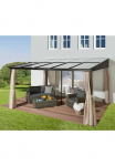 KONIFERA Paviljonas/pavėsinė &raquo;Hawaii&laquo; BxT: 400x300 cm Aluminiumgestell