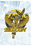 Komar Sienos lipdukai &raquo;Falcon Gold Comic Classic - Gr&ouml;&szlig;e 50 x 70 cm&laquo; selbstklebend Sienų lipdukai vaikų kambario baldų komplektas